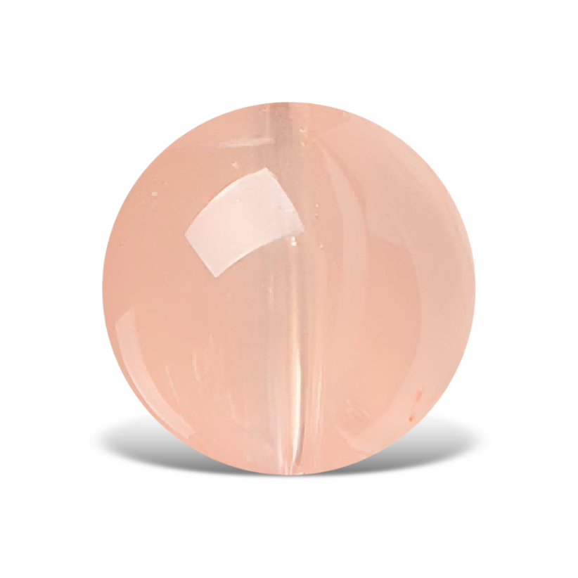Q0404 Grapefruit Rose Pink Round Quartz
