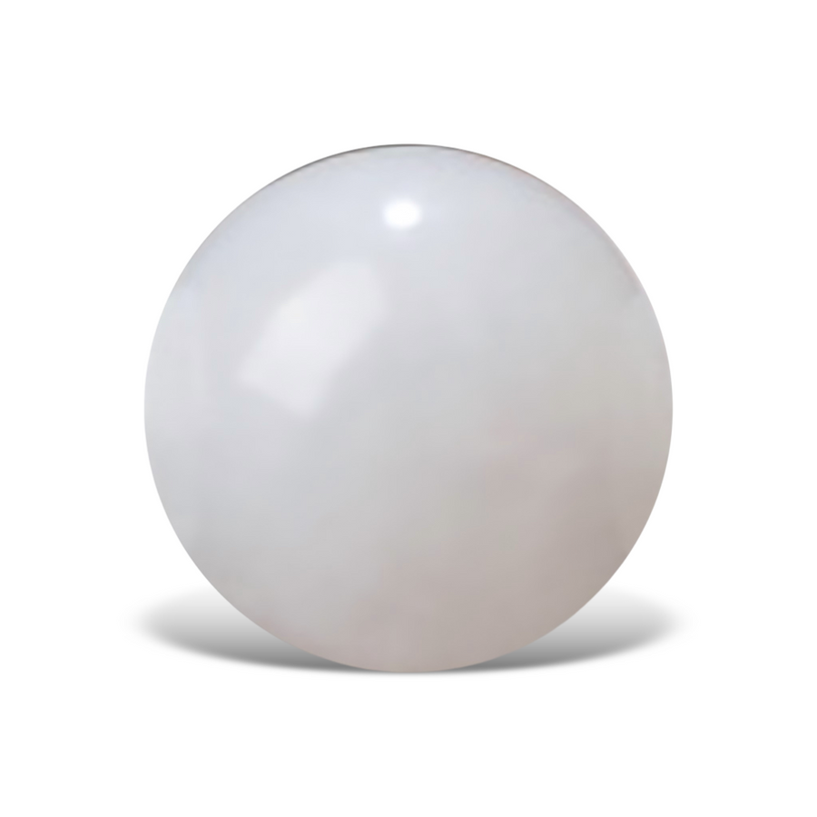G0107 White Hetian Jade Round Beads