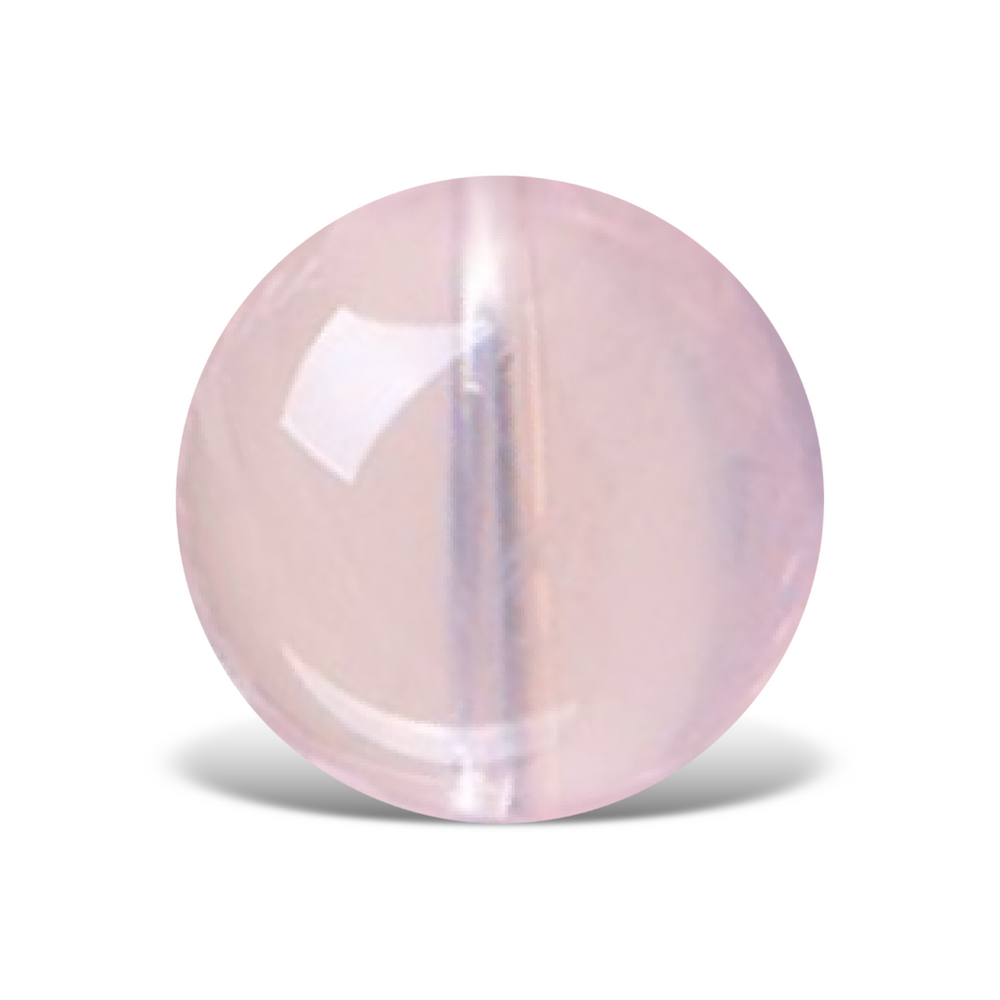 Q0402 Pale Star Rose Round Quartz