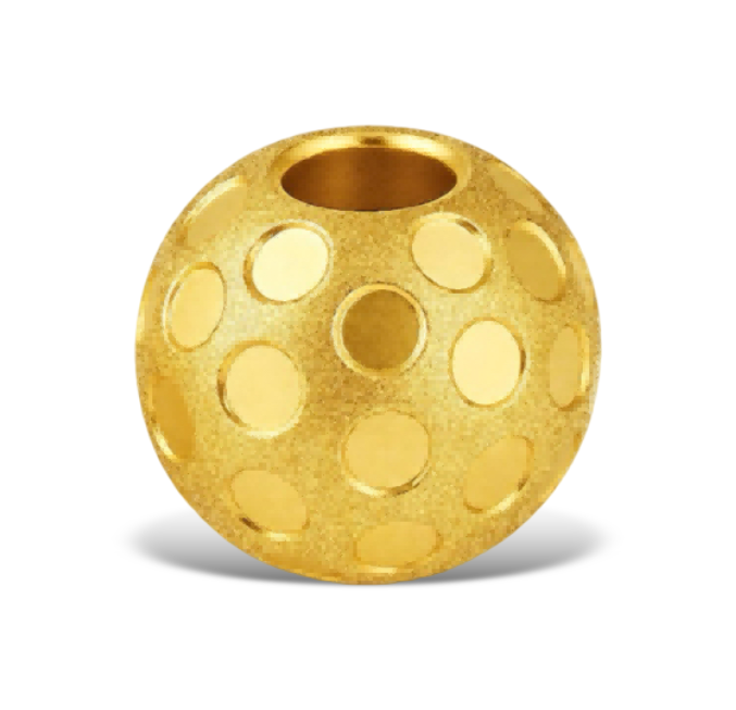 S3602 Golden Brilliant Faceted Bead