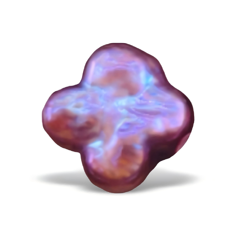 P1403 Purple Clover Baroque Freshwater Pearl