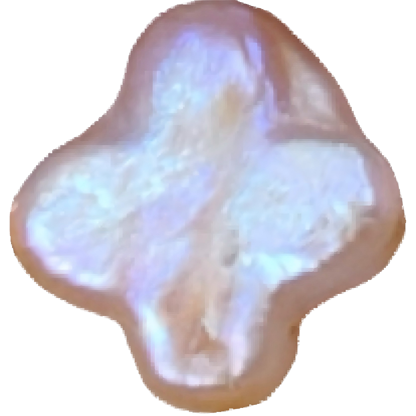U1401 Natural Clover Baroque Pink Pearl