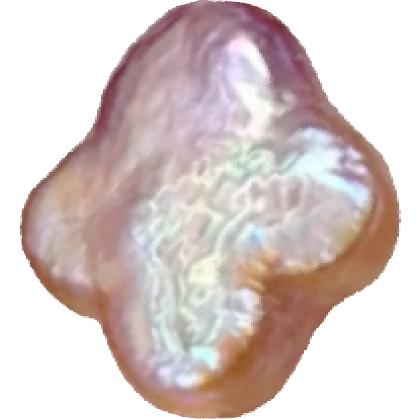 U1401 Natural Clover Baroque Pink Pearl