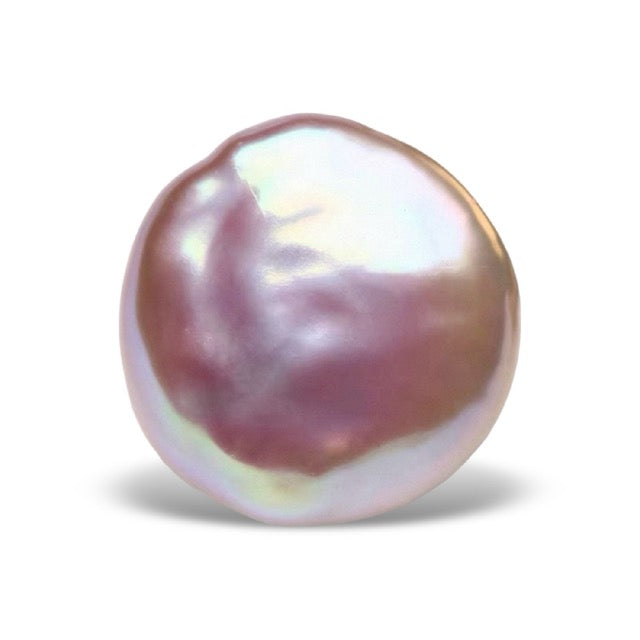P0803 Purple Button Freshwater Pearl