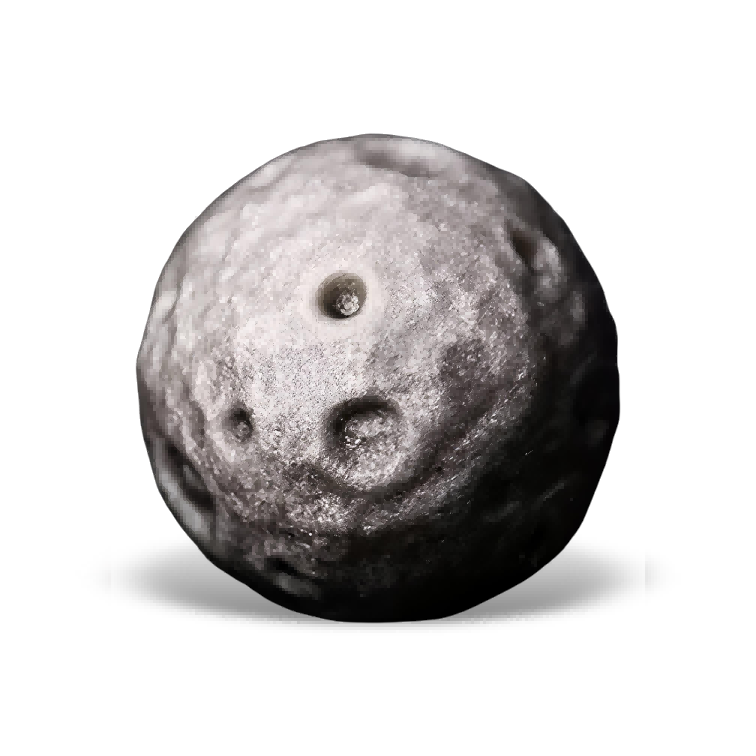 G0904 Silver Sheen Meteorite Obsidian Round Beads