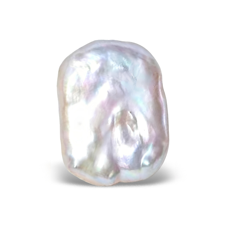 P1101 White Baroque Square Freshwater Pearl