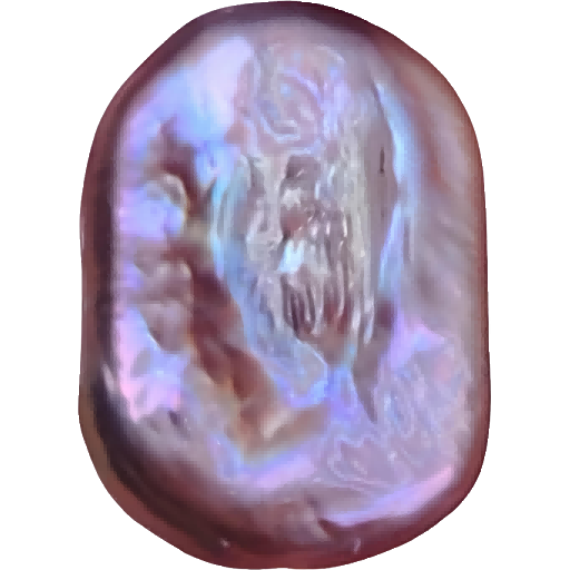 U1103 Purple Baroque Square Freshwater Pearl