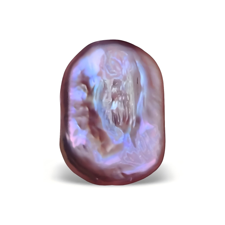 P1103 Purple Baroque Square Freshwater Pearl