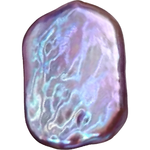U1103 Purple Baroque Square Freshwater Pearl