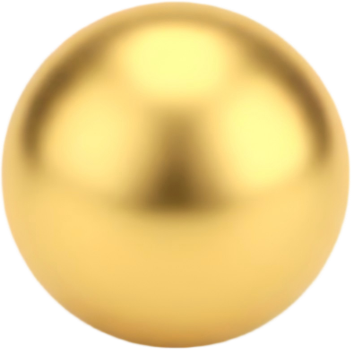 M0702 Gold Round Beads